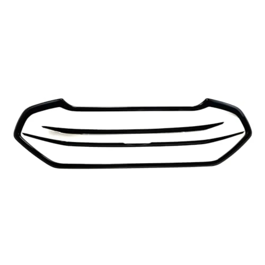 

ABS6492BLK Tape On ABS Gloss Black Grille Overlay Compatible With 2018-2020 Ford EcoSport - 3 Piece