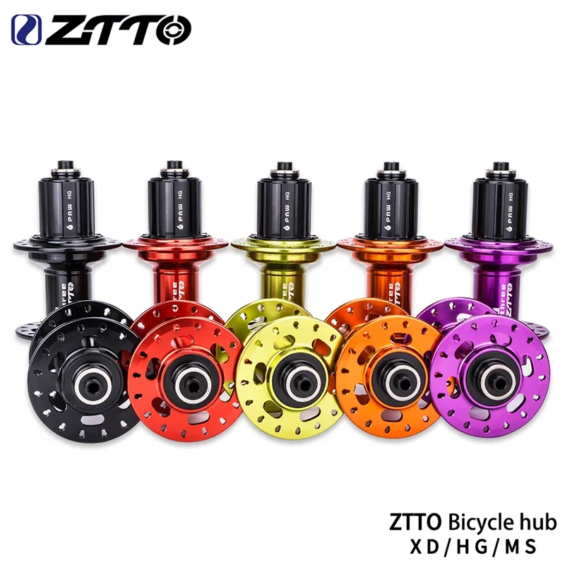 

ZTTO MTB Disc Brake Hub 32H F2 Quick Release Thru Axle 142x12 135x10 Sealed Bearing, fits 6 bolt standard spline hub shell