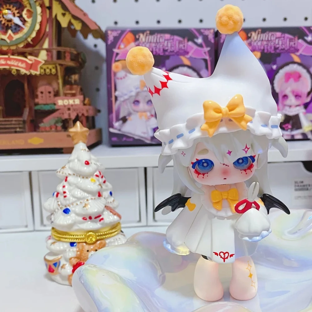 Ninita Mirror Paradise 시리즈 블라인드 박스 귀여운 Ninita 애니메이션 인형 서프라이즈 백 미스터리 박스 애니메이션 피규어 데스크탑 장식 소녀 장난감 New