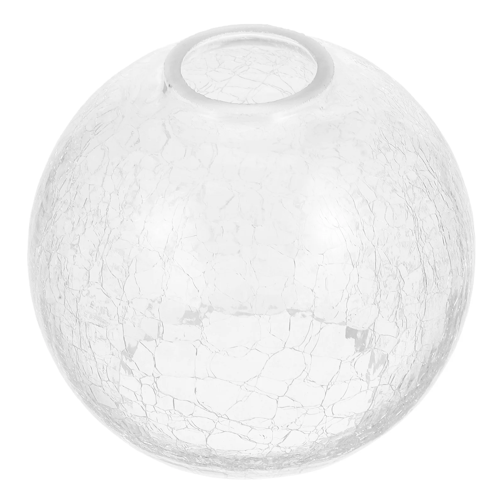 

Glass Lamp Shade Replacement Cracked Design Round Ball Hanging Light Cover for Hallway Hotel Modern Simple Pendant Lamp Use