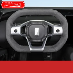 For AVATR 12 2023 2024 Car Styling Hand-stitched Steering Wheel Protective Cover Four Seasons Auto Interior Accessories
