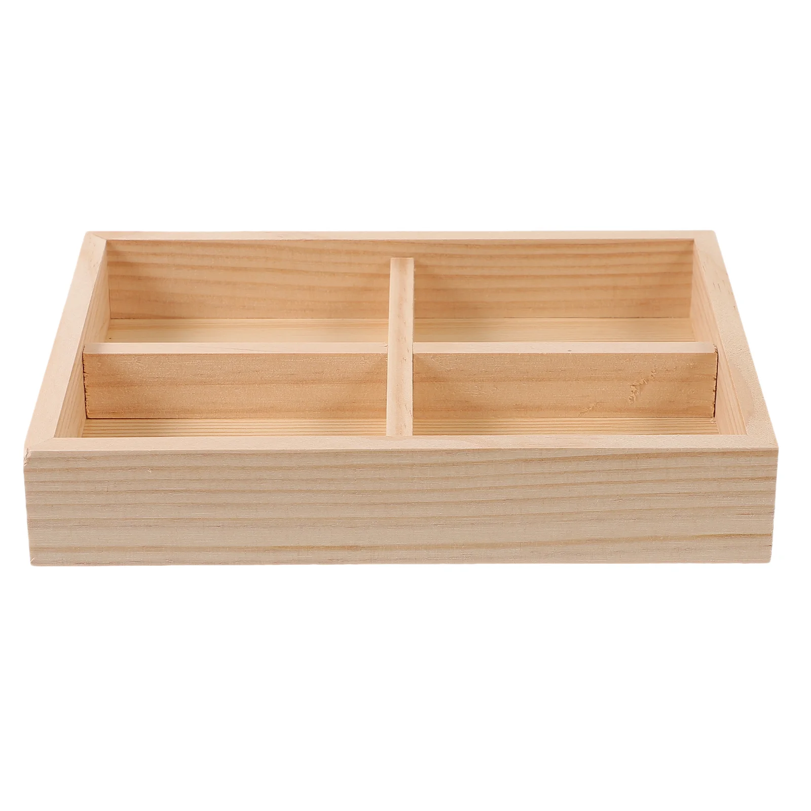 Pine Jewelry Tray Wood Storage Organizer Display Home Rings Case Plate Drawer Wooden Makeup Refined For