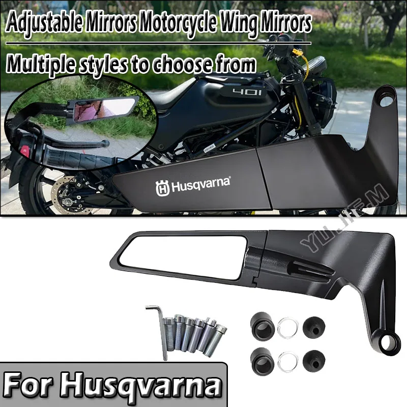 

For Husqvarna Svartpilen 401 250 701 Vitpilen 250 Motorcycle CNC Rear View Mirrors HD Motorbike End Side Mirror