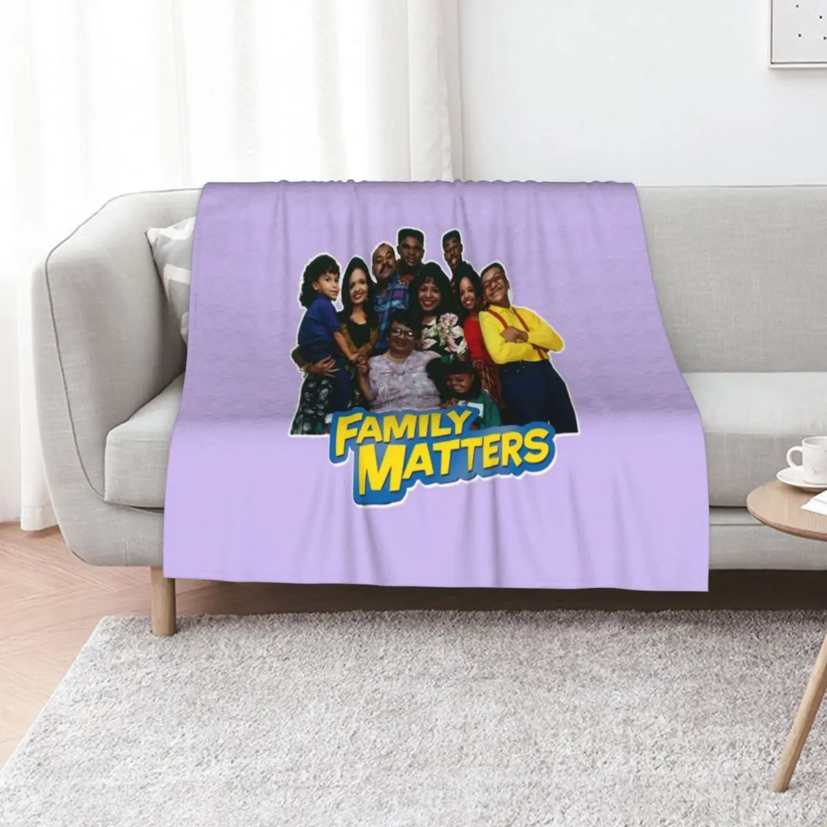 Family Matters Throw Blanket Hairys for winter Plush Comforter Flannel Single Blankets