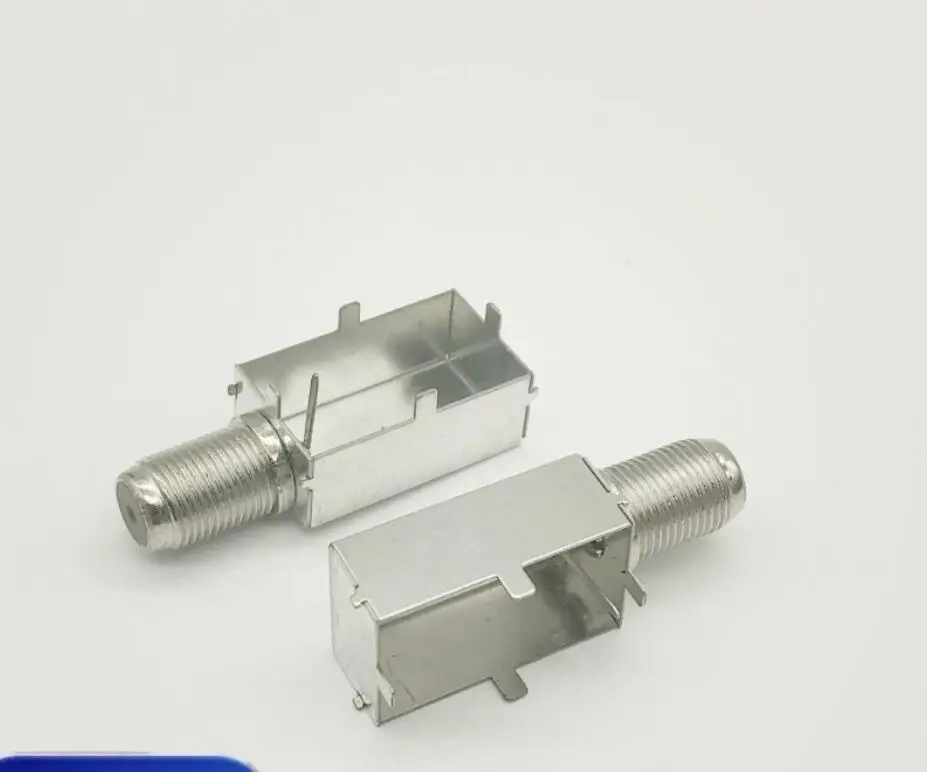 YYT 5PCS EM Shielding Box IF 2414F with Integrated Imperial Threaded Connector, Metal Shielded Housing for Coaxial Cable