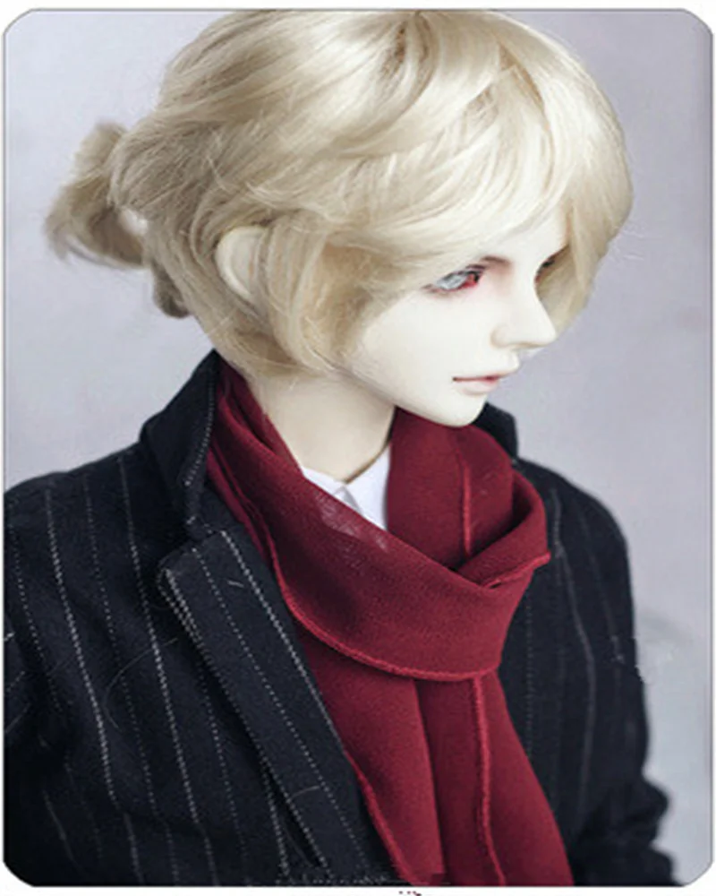 BJD doll wig suitable for 1/3 1/4 1/6 Blythes  size fashion new ruffian curly hair short hair imitation mohair wig male style