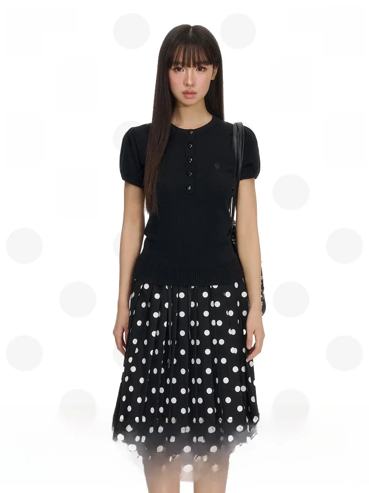 

Футболка NECY Bla Cotton ort Sve с вышивкой в виде сердца Lo Design, облегающий женский топ с воротником Генри, весна-лето