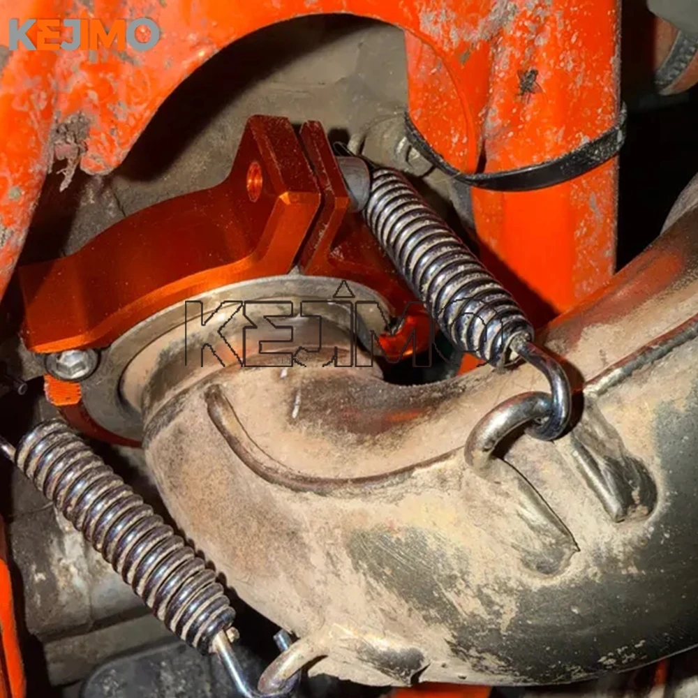 

Motorcycle CNC Exhaust Tip Muffler Pipe Clamp Flanges Protector Cover FOR KTM 250 300 SX XC SX-F XC-W 2023 2024 2025 Accessories