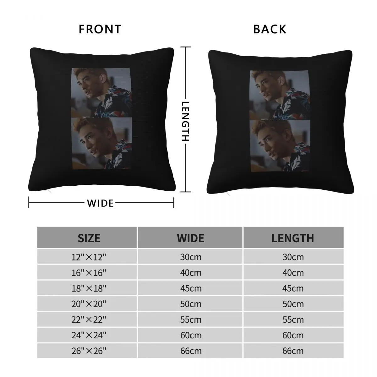 Daikichi Karube In Borderland Square Pillowcase Polyester Linen Velvet Creative Zip Decorative Room Cushion Cover 45x45