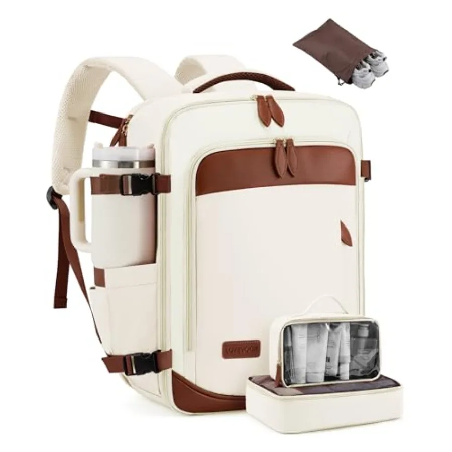 Travel Backpack for Women, Carry On Backpack Packg Cubes, TSA Personal Item Travel Bag Airle Approved, Water Resistant Weekende
