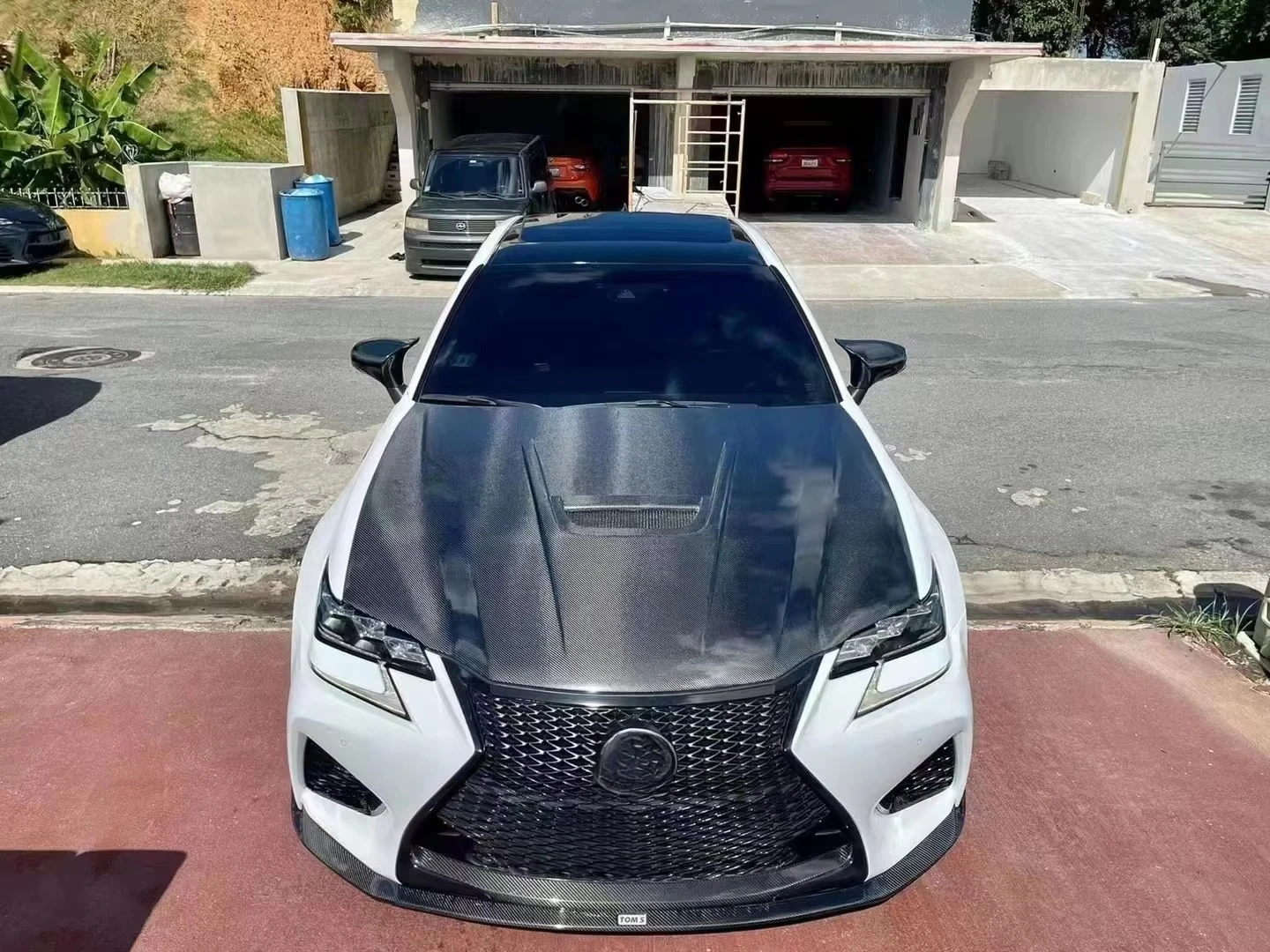 High Quality Carbon Fiber Hood for GS  Carbon Fiber Bonnet Perfect Fiment