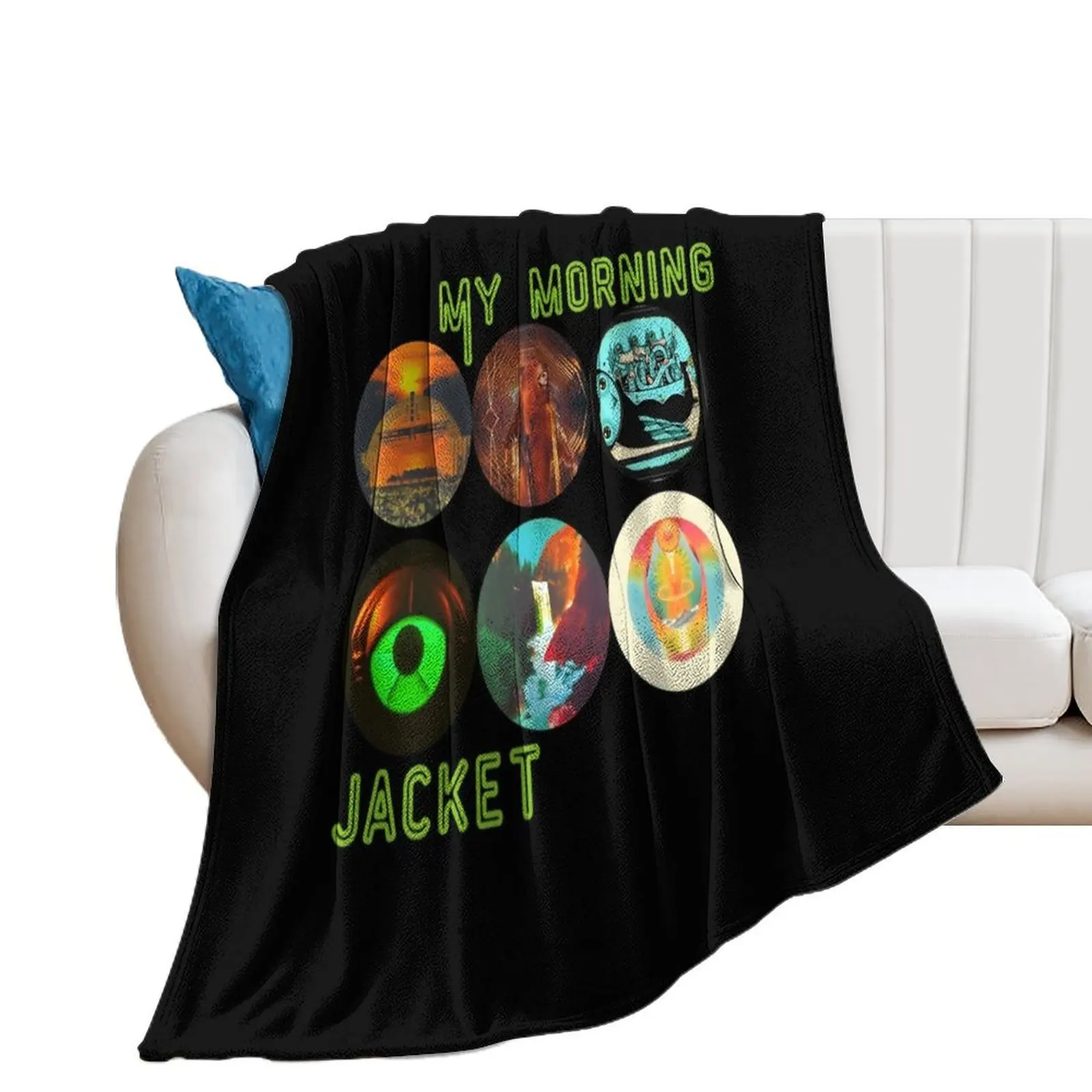 my morning jacket t my morning jacket album covers sticker Classic Throw Blanket Thermals For Travel halloween Loose Blankets