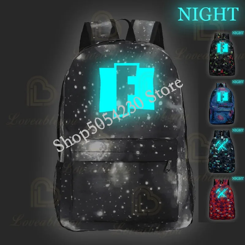 Mochila Fortnite, bolsa de lápices para adolescentes, juego de héroes, Mochila para niños, Mochila de dibujos animados de Anime, juguetes para niños, regalo para niños y niñas