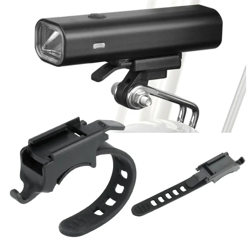 1pc Bike Headlight Mount Adapter Replacement Rail Adjustable Headlight Holder For Bicycle Cycling Riding Lights Holder