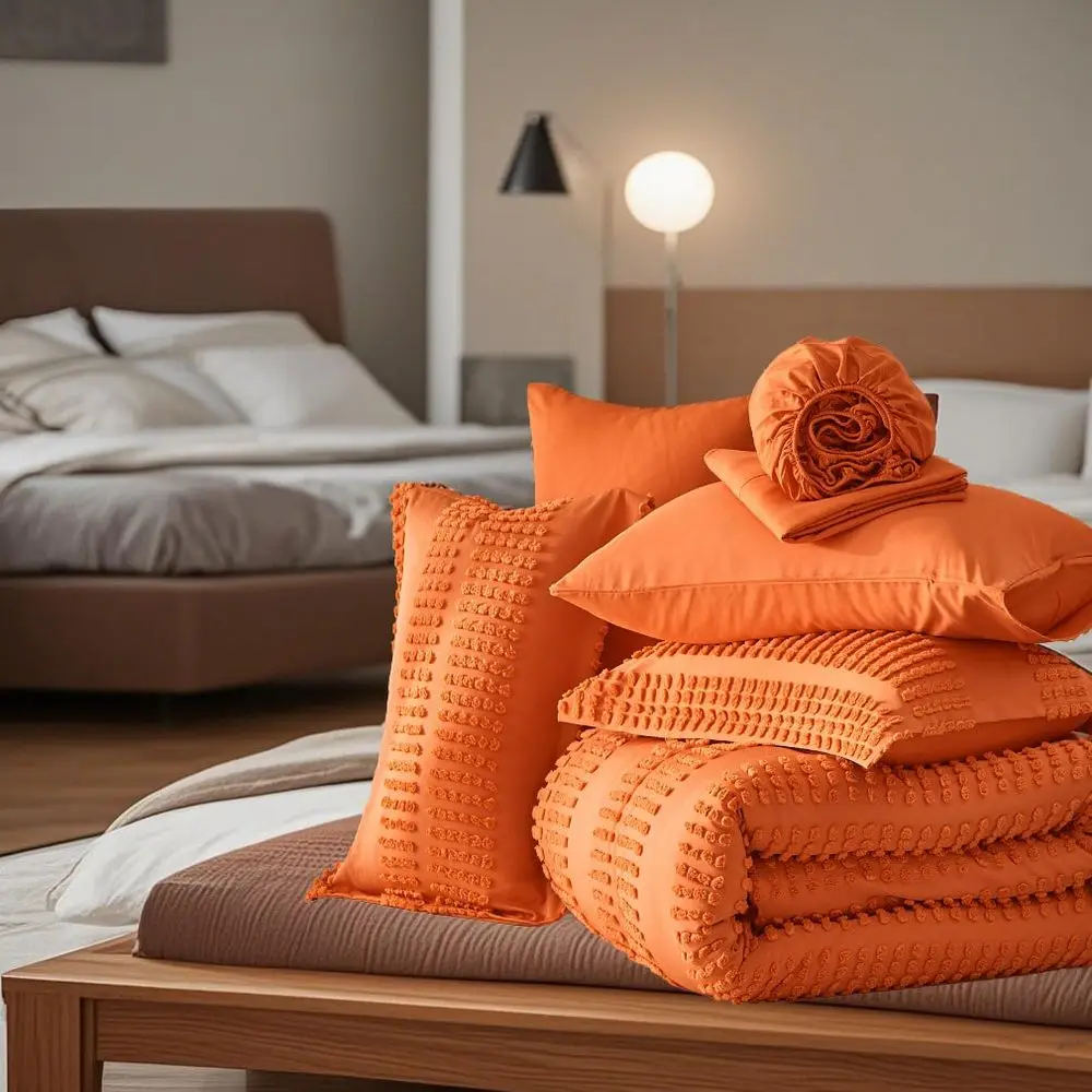 

Pcs Chic Large Tufted Bed Comforter Sets, Soft And Comfortable Summer Bedding Sets, Hotel Bedroom Room Decoration, 1 Comforter