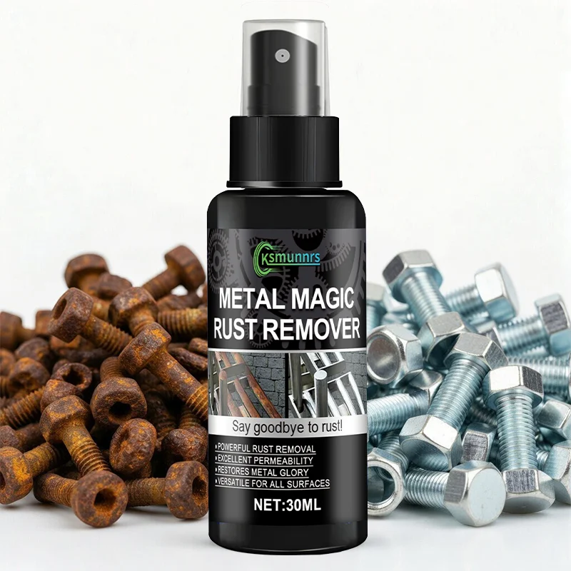 Powerful rust remover, quickly dissolves rust stains, suitable for various metal surfaces, leaving them as good as new
