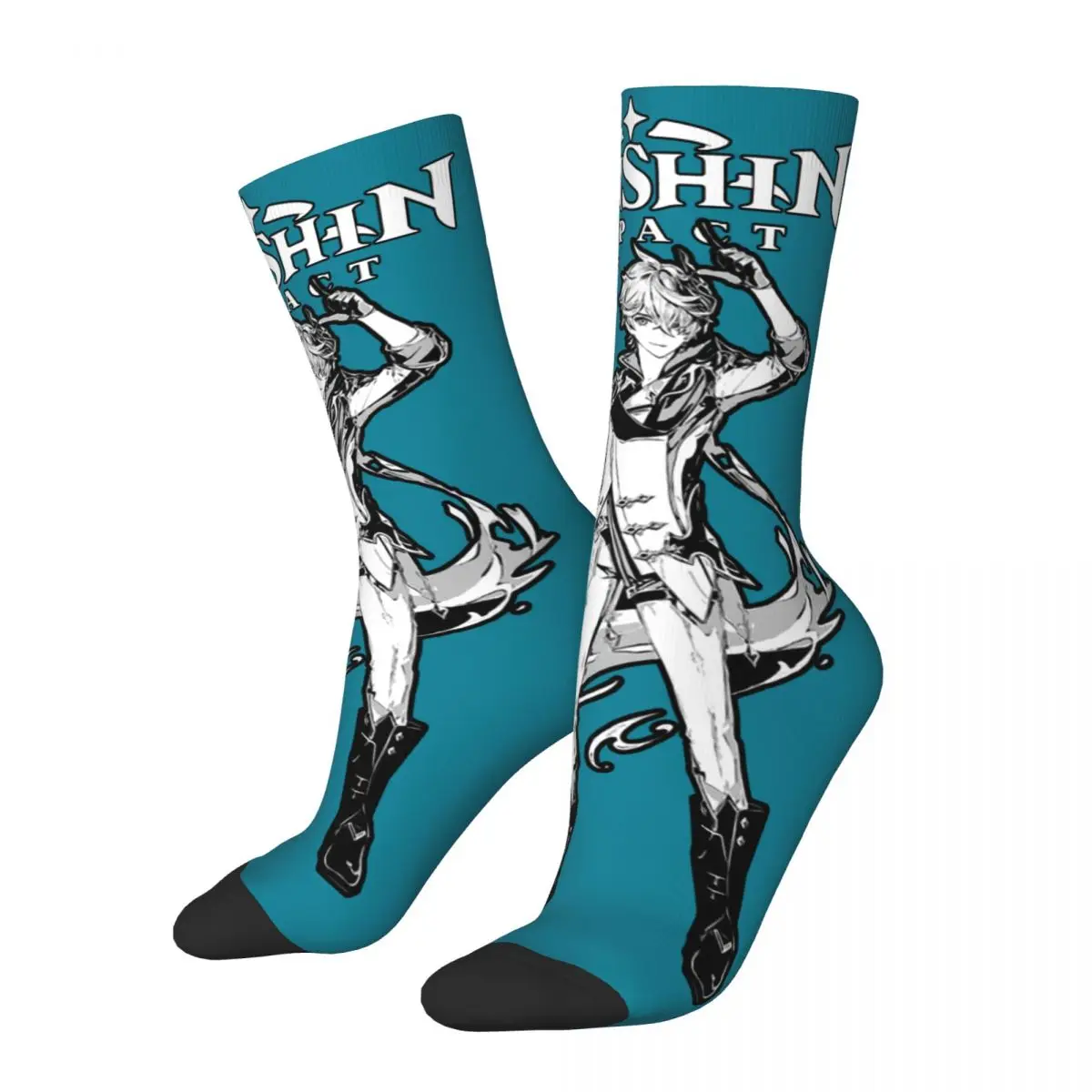 Humor Albedo Genshin Impact Men Women Socks,Leisure Beautiful printing Suitable for all seasons Dressing Gifts