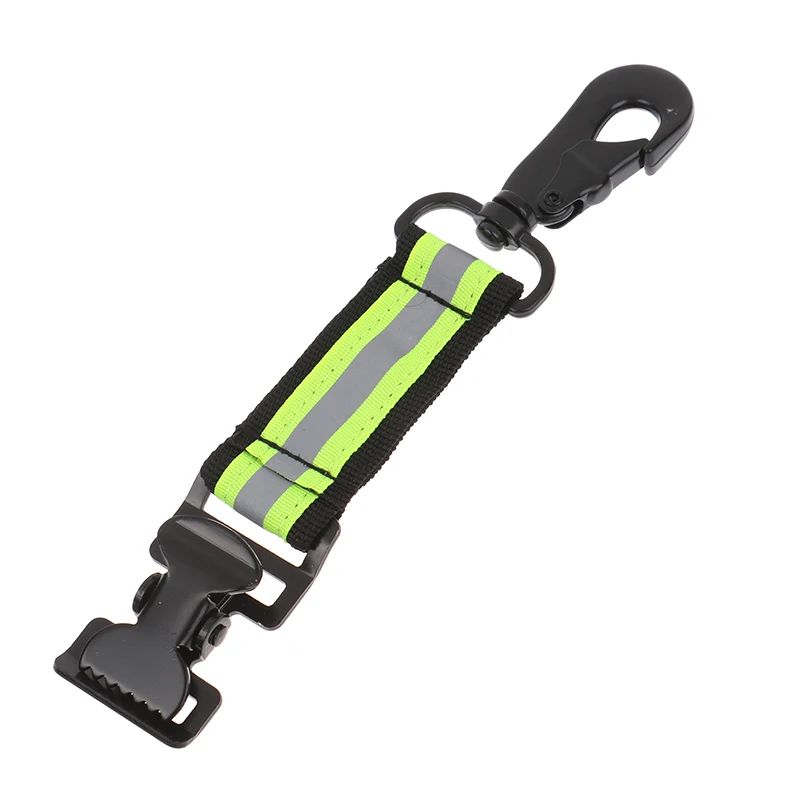 Fluorescent Green Fire Work Glove Strap Heavy-Duty Reflective Rescue Turnout Gear Clip