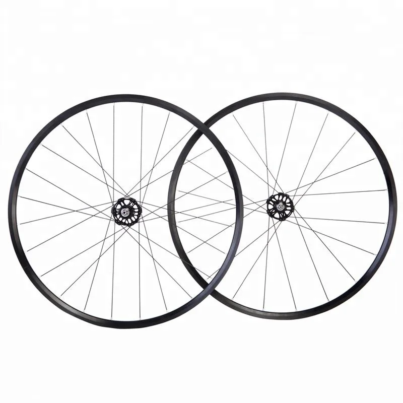 The New OEM HRD010L 20.5mm Clincher Rims 25mm Aluminum Alloy 700c Fixed Gear Wheel Set