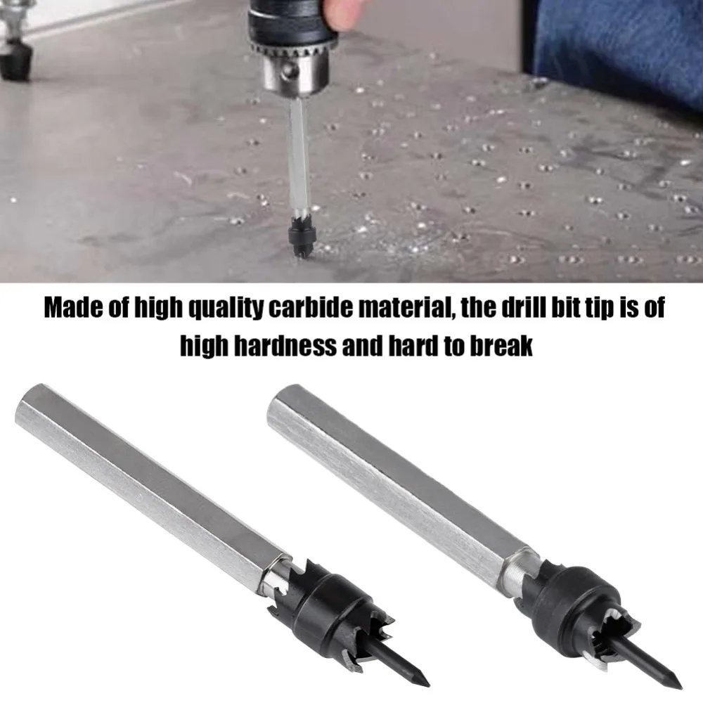 1PCS /2PCS High Speed Steel Spot Weld Cutter 3/8 Inch  5/16 Inch Carbide Tip Rotary Drill Cutter Rotary Design