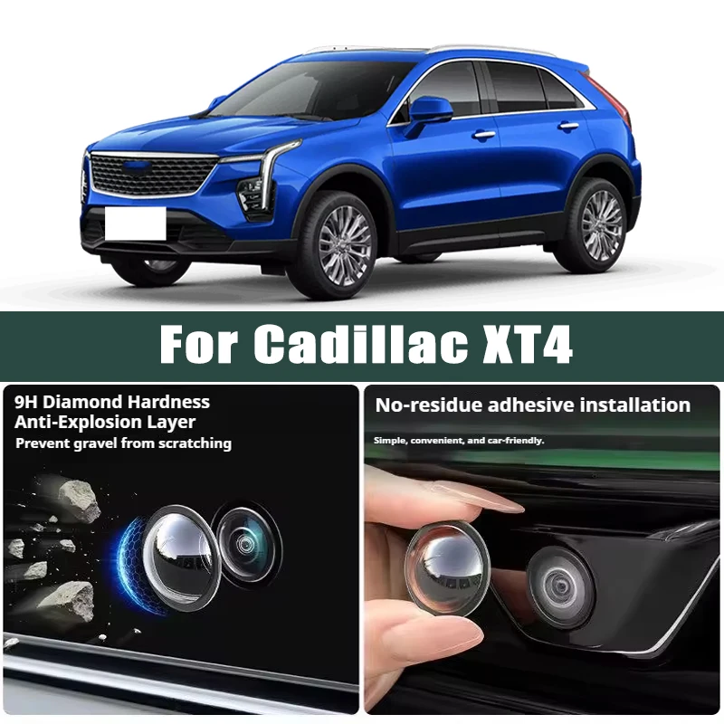 

Car Camera Lens Protector 2PCS Rear View Backup Camera Cover 360° Camera Protection Anti Scratch Waterproof For Cadillac XT4
