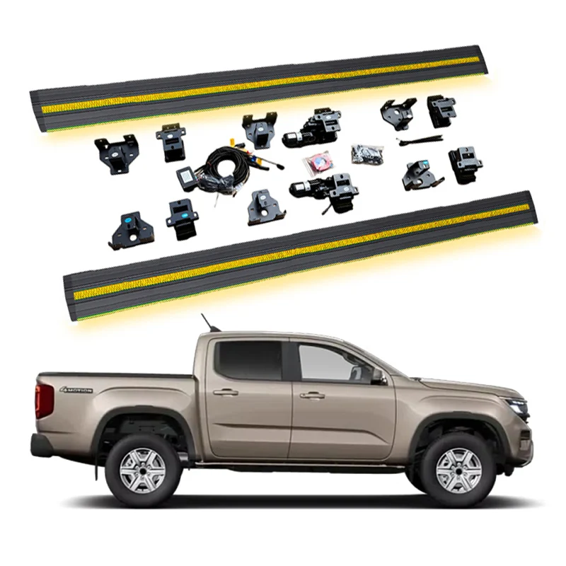 Estribo Lateral Eléctrico Automático Impermeable para Camioneta VW AMAROK Crew Cab 2015-2020 2023-2026