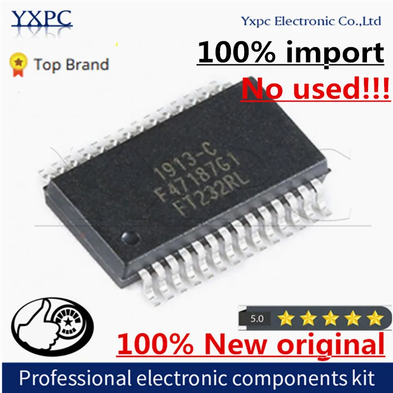 

100% New Imported Original FT232RL-REEL SSOP-28 FT232RL Bridge USB to UART chip