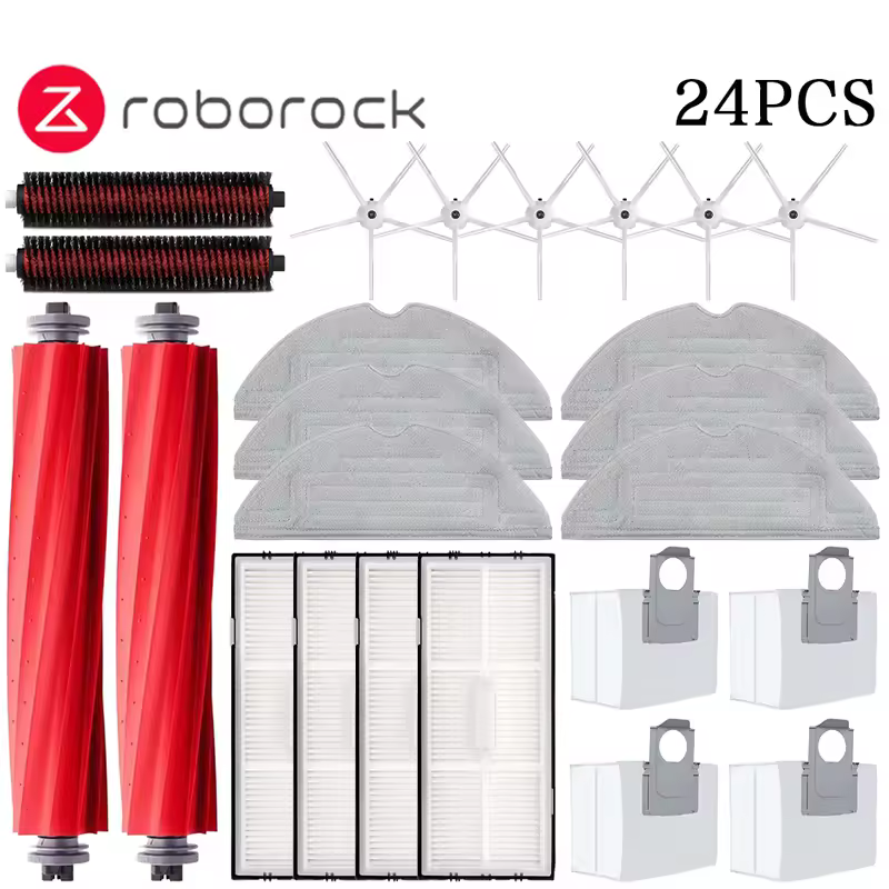 Main Side Brush Mop Hepa Filter Dust Bag Cleaning Rolling Brush Roborock S7 Maxv Ultra S7 Pro Ultra Robot Vacuum Accessories - Image 18