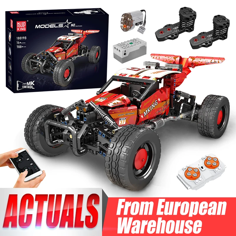 MOULD KING 18019B Technical SUV 4x4 High Speed Monster Truck Building Blocks Remote Control Off Road Model for Kids Gifts