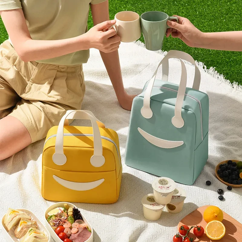 Kid Student Picnic Storage Bag Lunch Box Insulated Thermal Bag Breakfast Organizer Cooler Lunch Bag