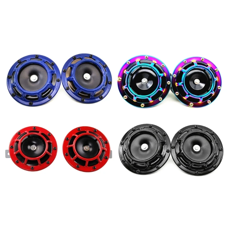 Super Loud 12V Air Speaker Set with High & Low Tones Must Have Colorful Speaker set Improve Safety Durable for Vehicles