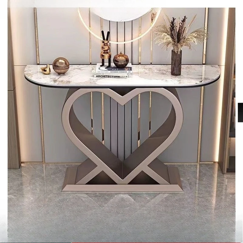 Light luxury Italian entrance platform entry minimalist entrance table corridor hall decoration