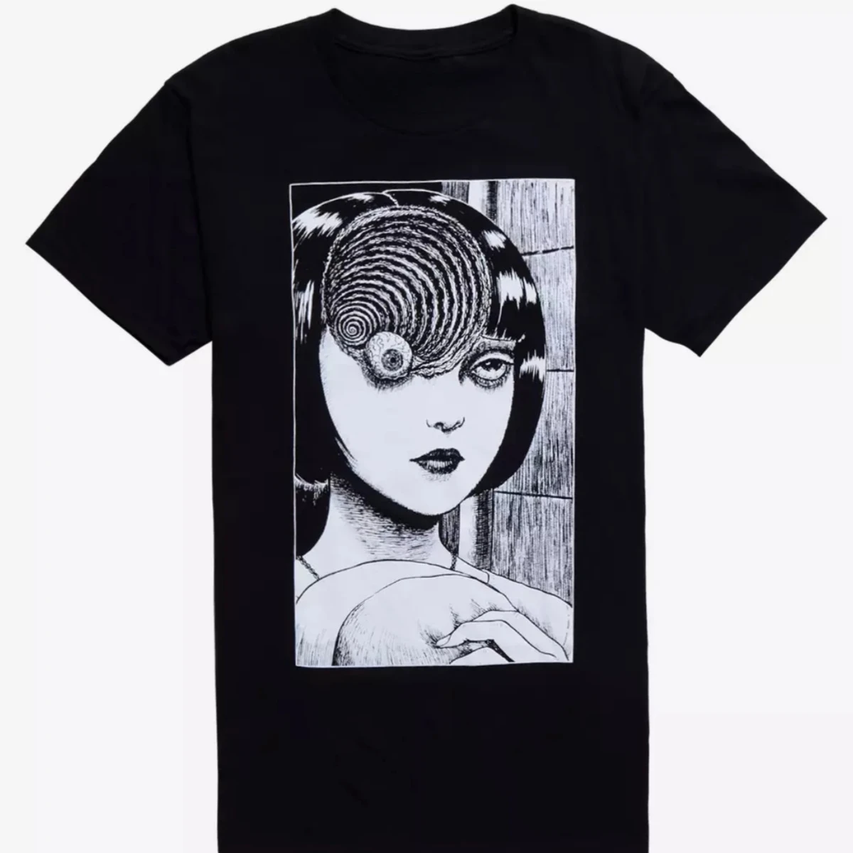 Junji Ito Uzumaki Spiral Eye T-Shirt Cotton Graphic Tee Men Women Summer Streetwear