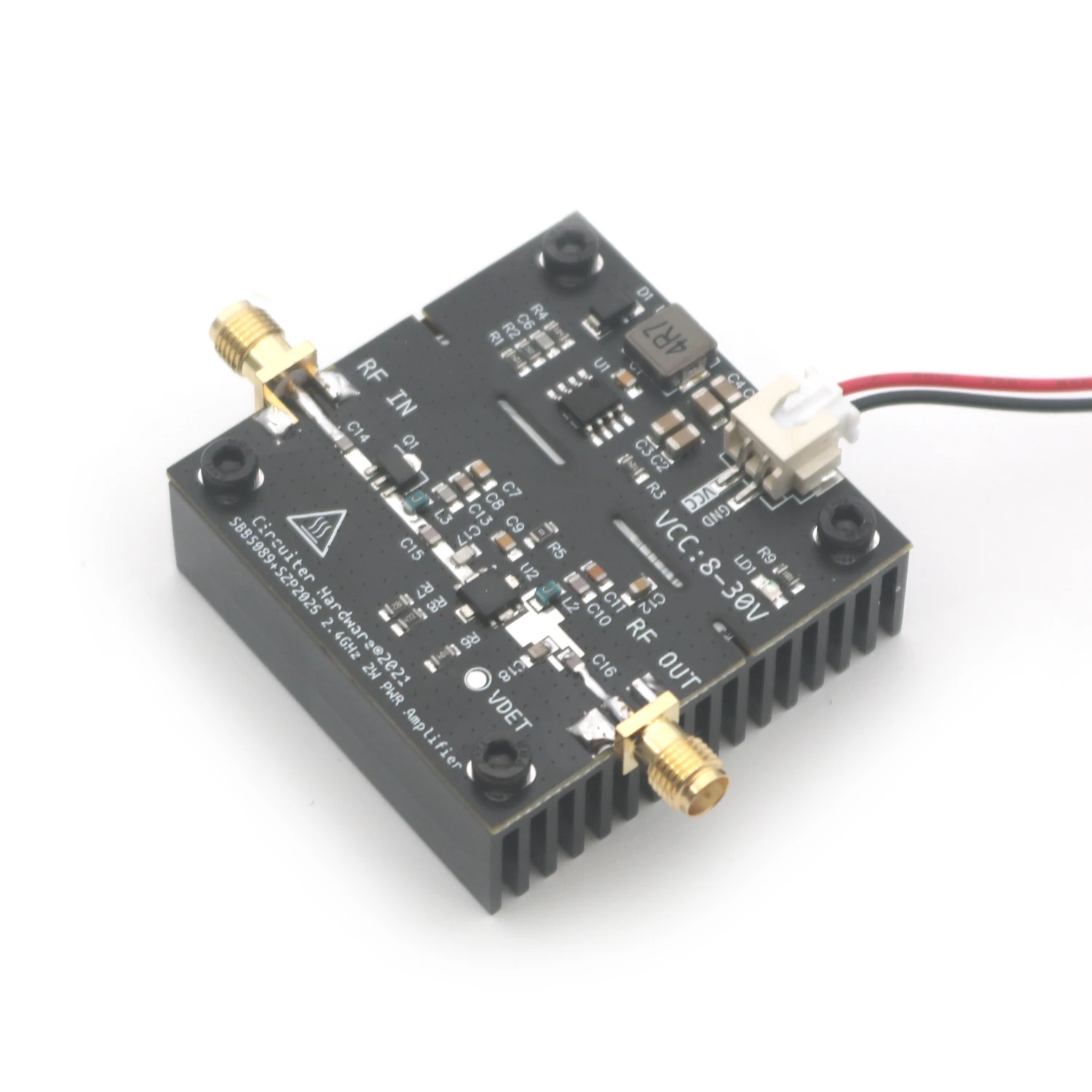 Imagem -04 - Amplificador de Potência rf com Wi-fi Sbb5089 Mais Szp2026 2.4ghz 2w 23db 12v 24v dc 2.4g Bluetooth Transferência de Imagem Amp