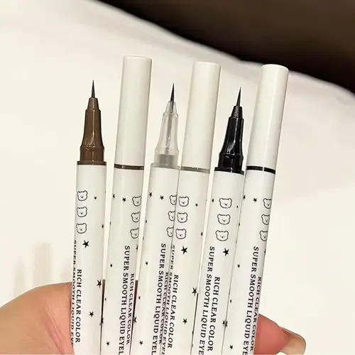 Delineador de ojos líquido resistente al agua y de larga duración, maquillaje de secado rápido, resistente a las manchas, fórmula para cosméticos de ojos sensibles