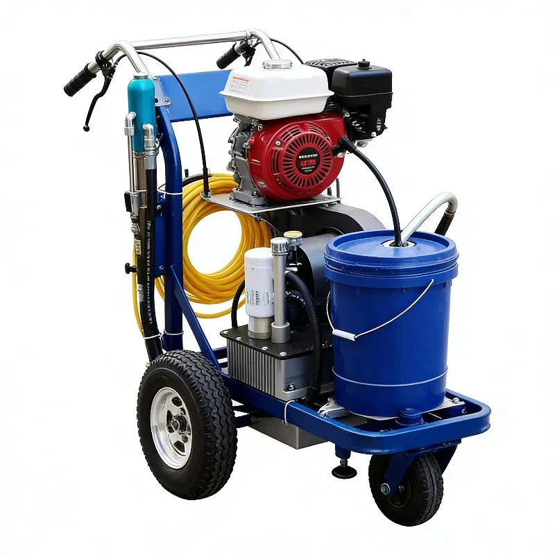 Cold Paint Road Marking Machine Hand Push Cold Spray Road Line Marking Machine For Parking Spaces Warehouse Line Customized