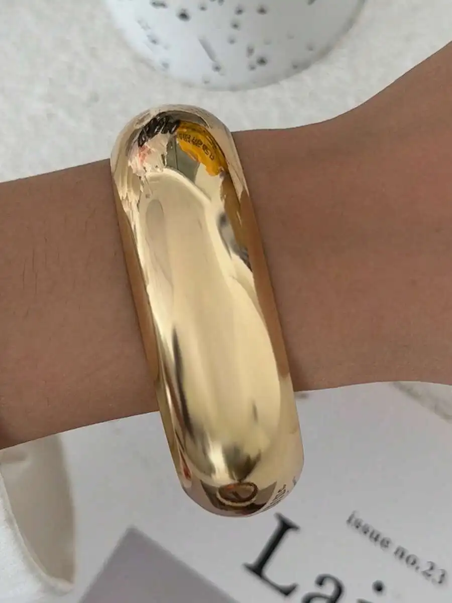 

Resin Cuff Bracelet Bohemian Geometric Arc Design Casual Party Women Wedding Holiday Versatile Charm Jewelry