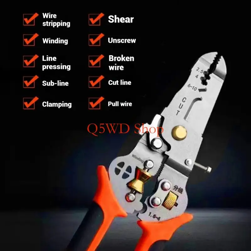 Q5WD Electrical Wire Stripper Plier For Safe Insulation Removal And Fatigue Control