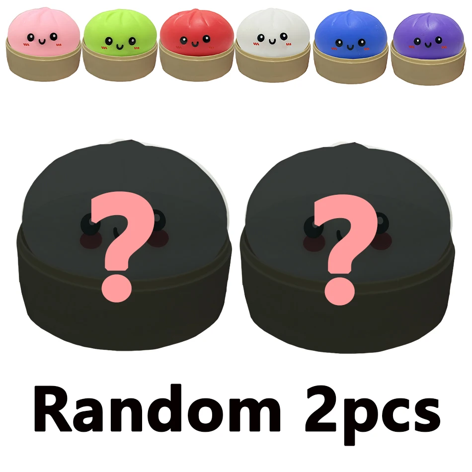 11 Stijlen Realistische Reuze Dumpling Knijp Speelgoed Met Bamboe Stoommandje Zachte Deegbal Decompressie Fidget Speelgoed Grappig Creatief Cadeau