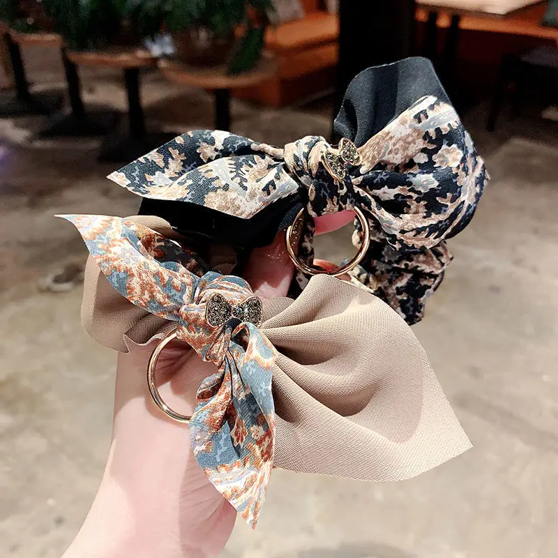 

Korean women's fashionable seasonal high-end headband jewelry large intestine headband, ponytail elegant hair rope