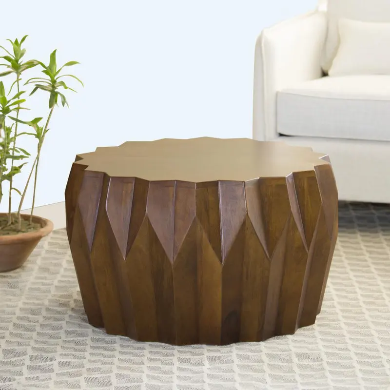 

High Quality Traditional Nested Coffee Table Solid Wood Iron Home Furniture Living Room Decoration Portable Handmade Items