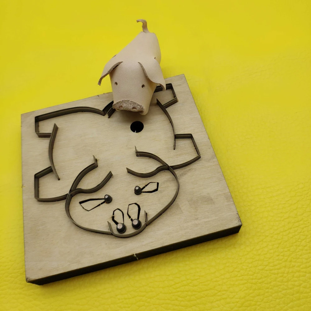 

Дизайнерский кожаный ремесленный поросенок, украшение, высечка, нож, форма, сделай сам, ручная машина, набор инструментов для перфорации