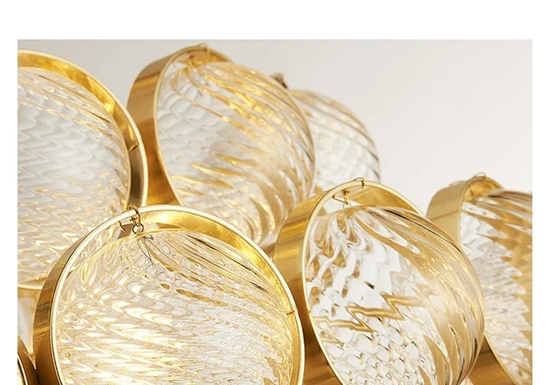 GHJUYIOL YECTSKIPost Modern Gold Luminarias Pendant Light Carved Glass Globes Pendant Lamp Indoor Lighting Fixtures Suspend Lamp