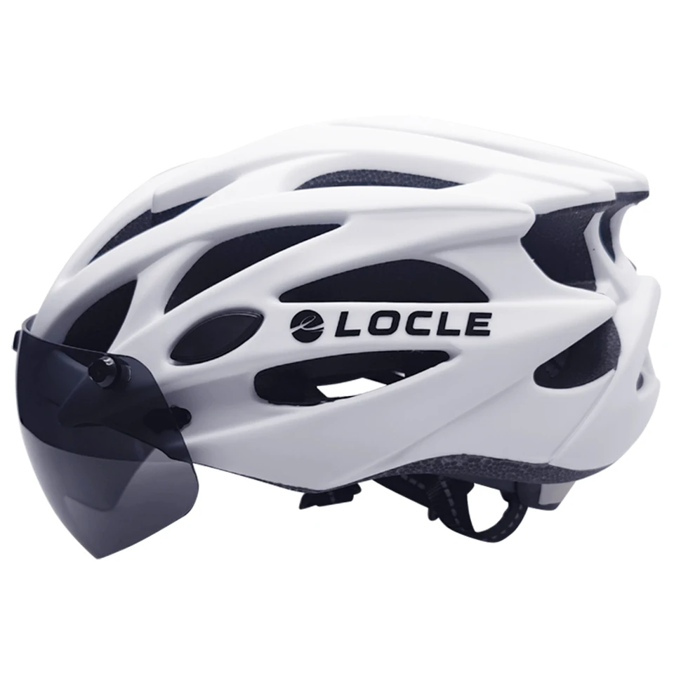 LOCLE Bicycle Helmet Men Women Intergrally-molded Child and Adult Cycling Helmet Mountain Road Bike Helmet With Visor