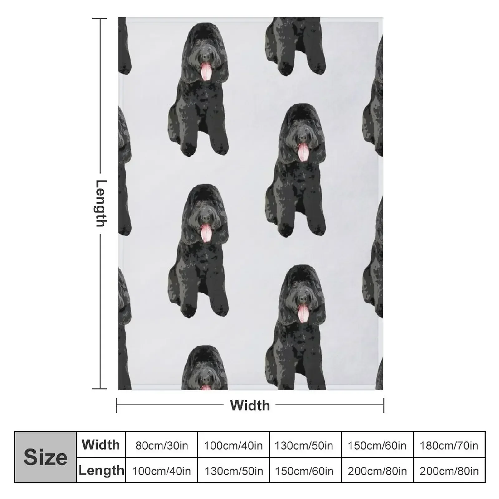 Cockapoo Cockerpoo Black Cutie Doodle Dog Throw Blanket Flannels Cute Kid'S Soft Plaid Comforter Blankets