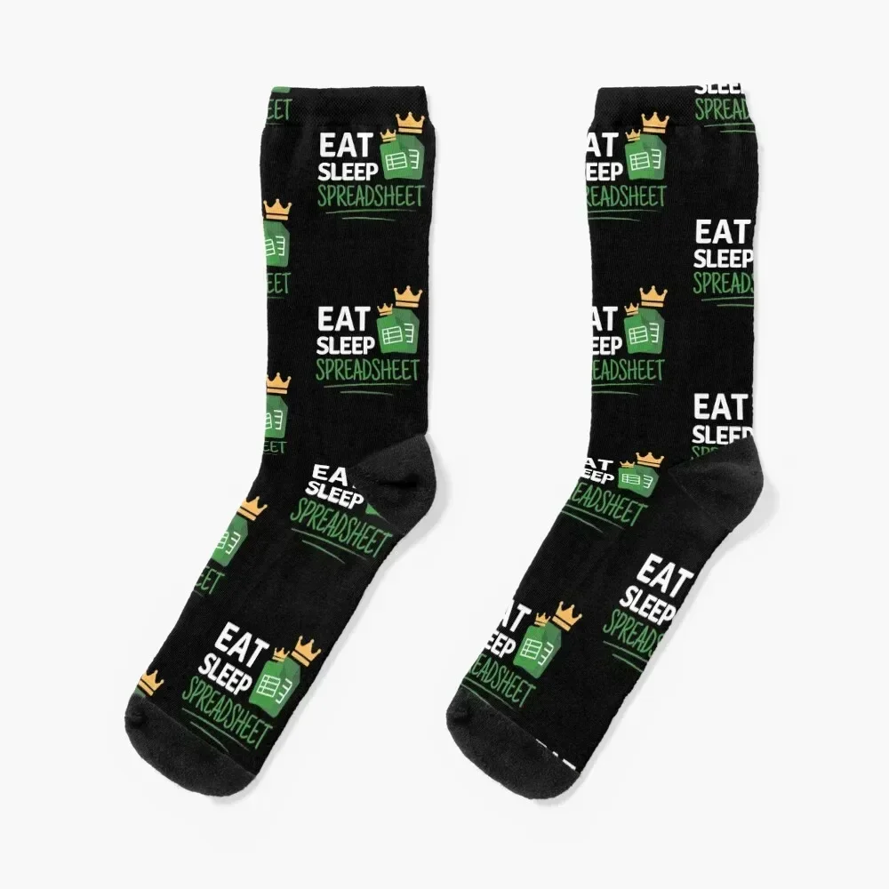 

Eat Sleep Spreadsheet - Spreadsheets, Microsoft Excel and Google Sheets Socks winter Stockings man Women's Socks Men's