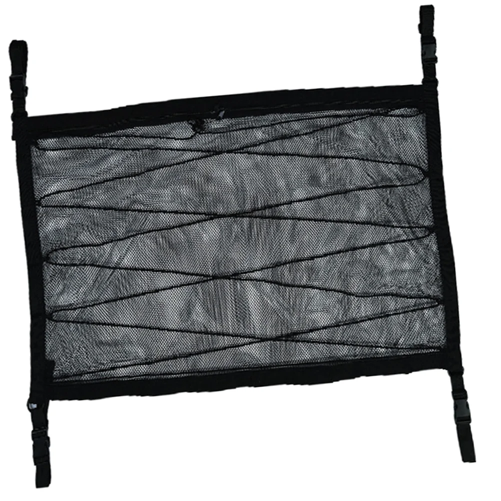 

Car Net Pocket Storage Bag Roof Double Zipper (drawstring Type) Ceiling Organizer