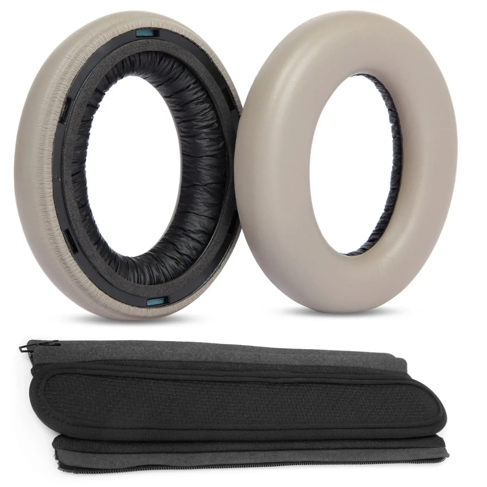 Bantalan Telinga Pengganti untuk Headphone Sennheiser Momentum 4 Bantalan Telinga Kulit Protein Lebih Lembut Bantalan Telinga Berkualitas Tinggi