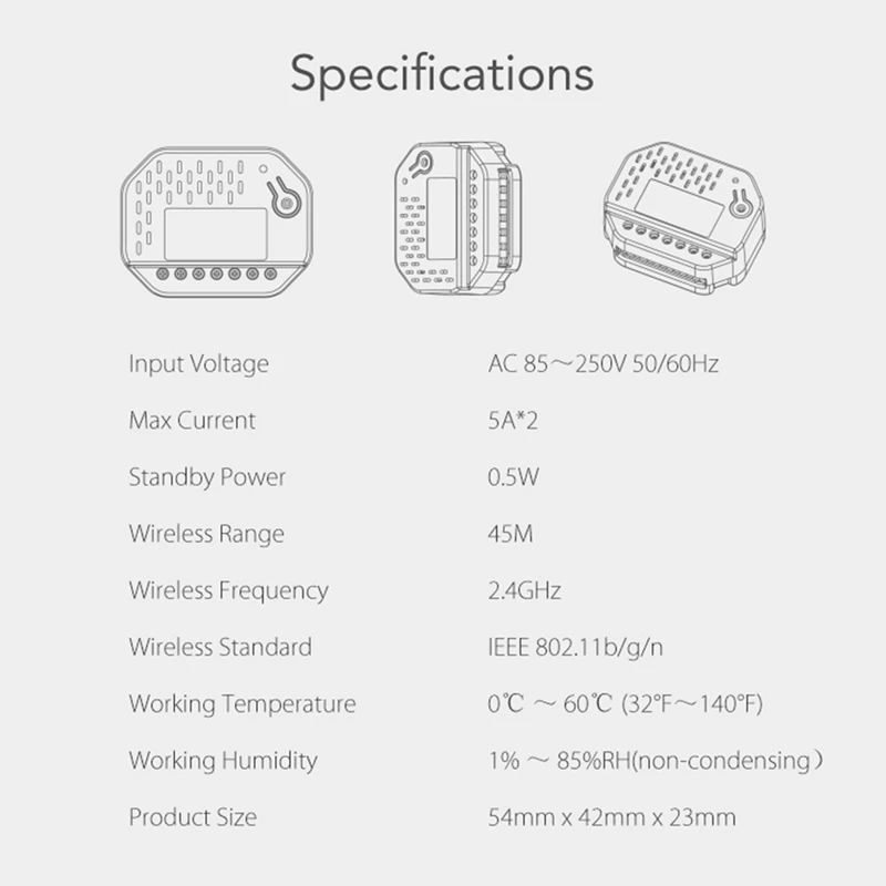 Tuya Matter Wifi Smart Switch Module Relay Works With Homekit And Tuya Smartlife Tuya Smart Relay Switch Durable Easy Install