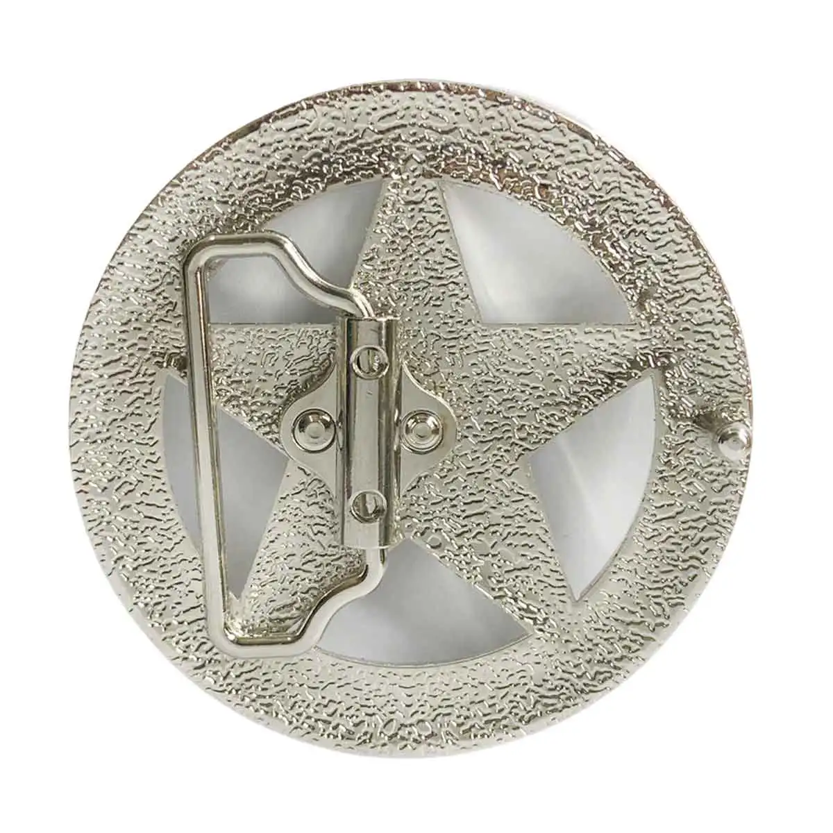 Retro Geometric Star Belt Buckle for Men